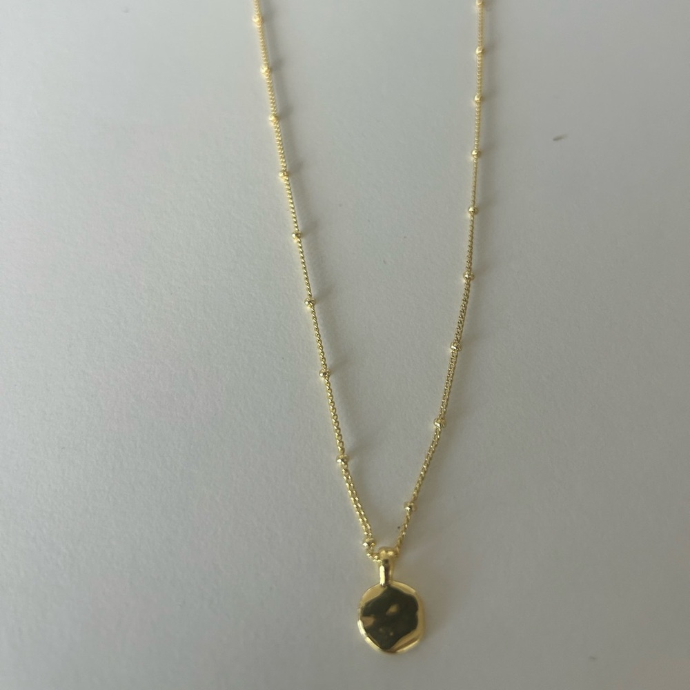 Gorjana Shorebreak Necklace - 18K Gold Plated Brass - 16” - Picture 4 of 8
